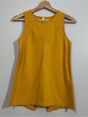 Athleta Mustard Yellow Foothill Seamless Tank XS